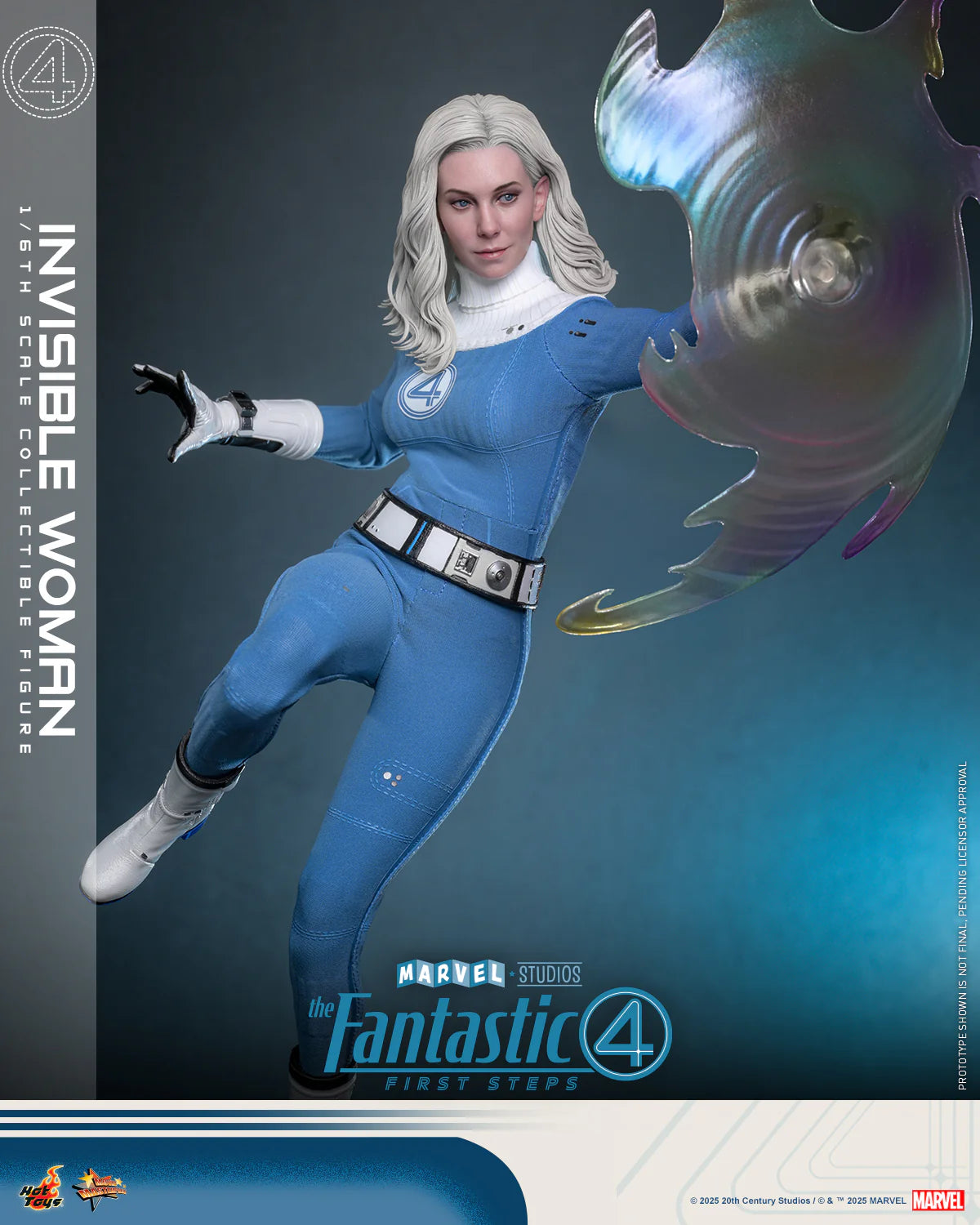 Marvel Hot Toys The Fantastic Four: First Steps Invisible Woman (Special Edition) MMS823B Licensed Action Figure