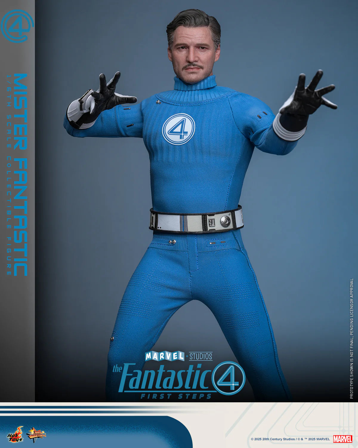 Marvel Hot Toys The Fantastic Four: First Steps Mr. Fantastic (Special Edition) MMS821B Licensed Action Figure