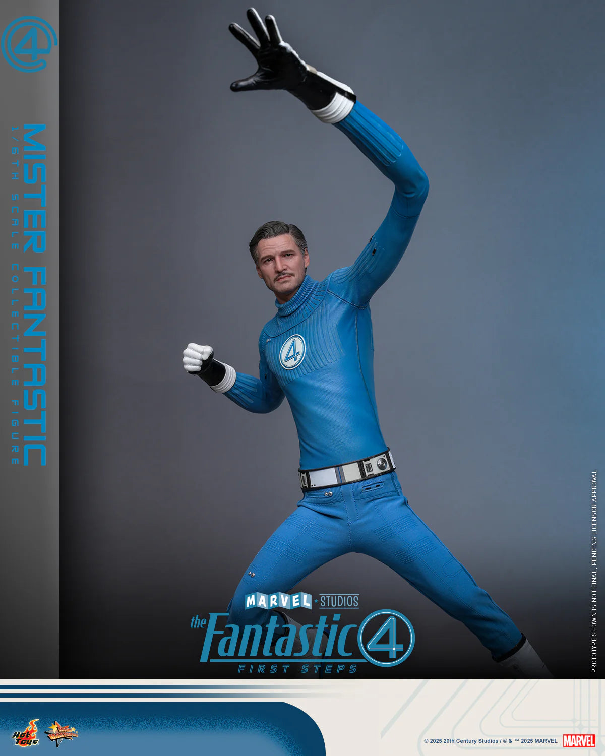 Marvel Hot Toys The Fantastic Four: First Steps Mr. Fantastic (Special Edition) MMS821B Licensed Action Figure