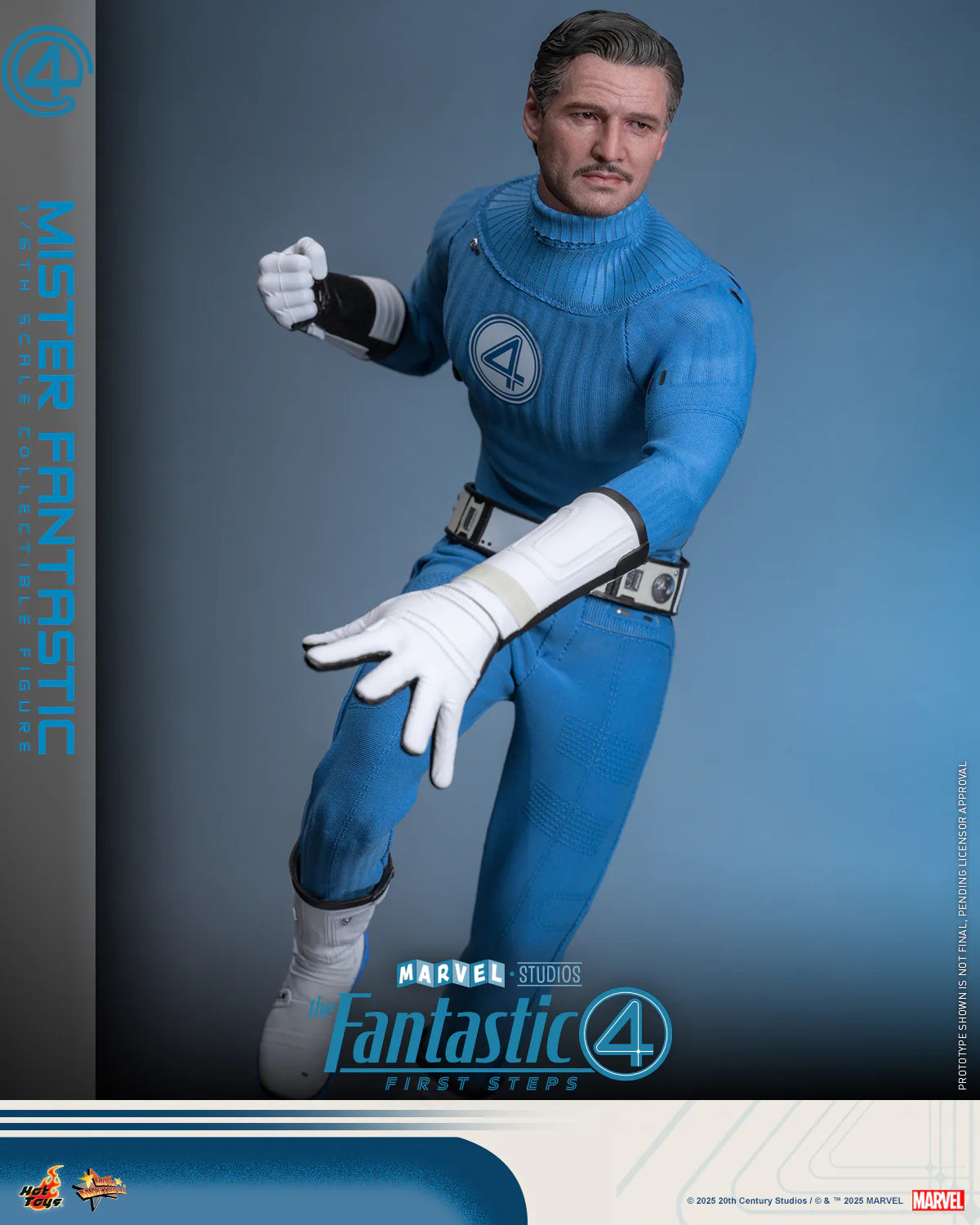 Marvel Hot Toys The Fantastic Four: First Steps Mr. Fantastic (Special Edition) MMS821B Licensed Action Figure