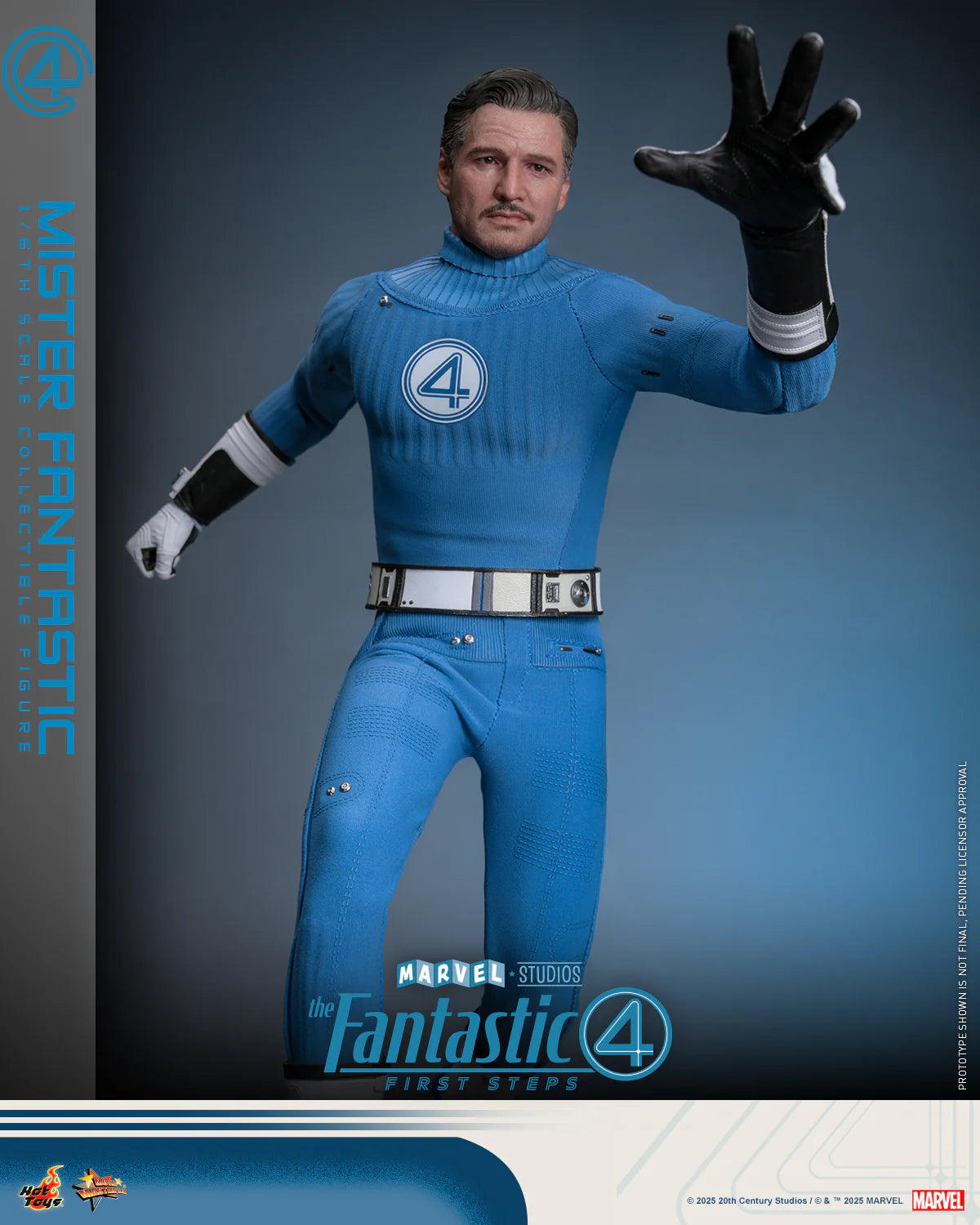 Marvel Hot Toys The Fantastic Four: First Steps Mr. Fantastic (Special Edition) MMS821B Licensed Action Figure