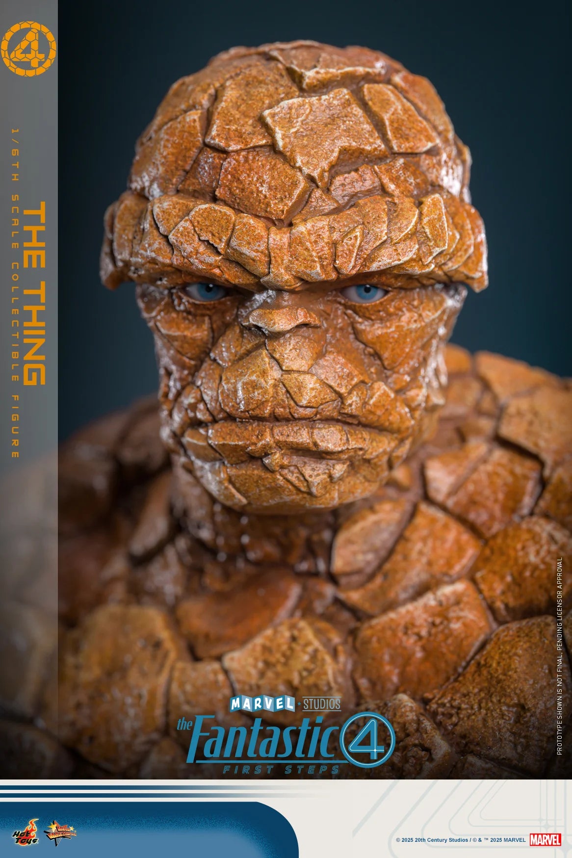 Marvel Hot Toys The Fantastic Four: First Steps The Thing (Special Edition) MMS813B Licensed Action Figure