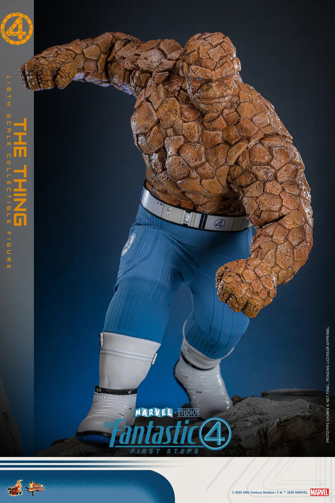 Marvel Hot Toys The Fantastic Four: First Steps The Thing (Special Edition) MMS813B Licensed Action Figure