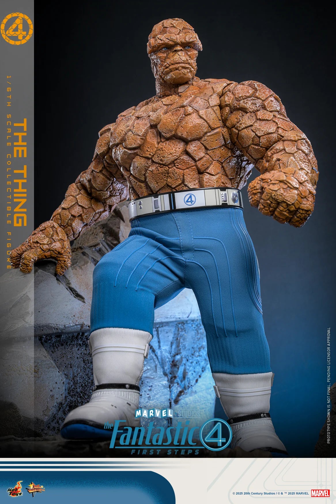 Marvel Hot Toys The Fantastic Four: First Steps The Thing (Special Edition) MMS813B Licensed Action Figure
