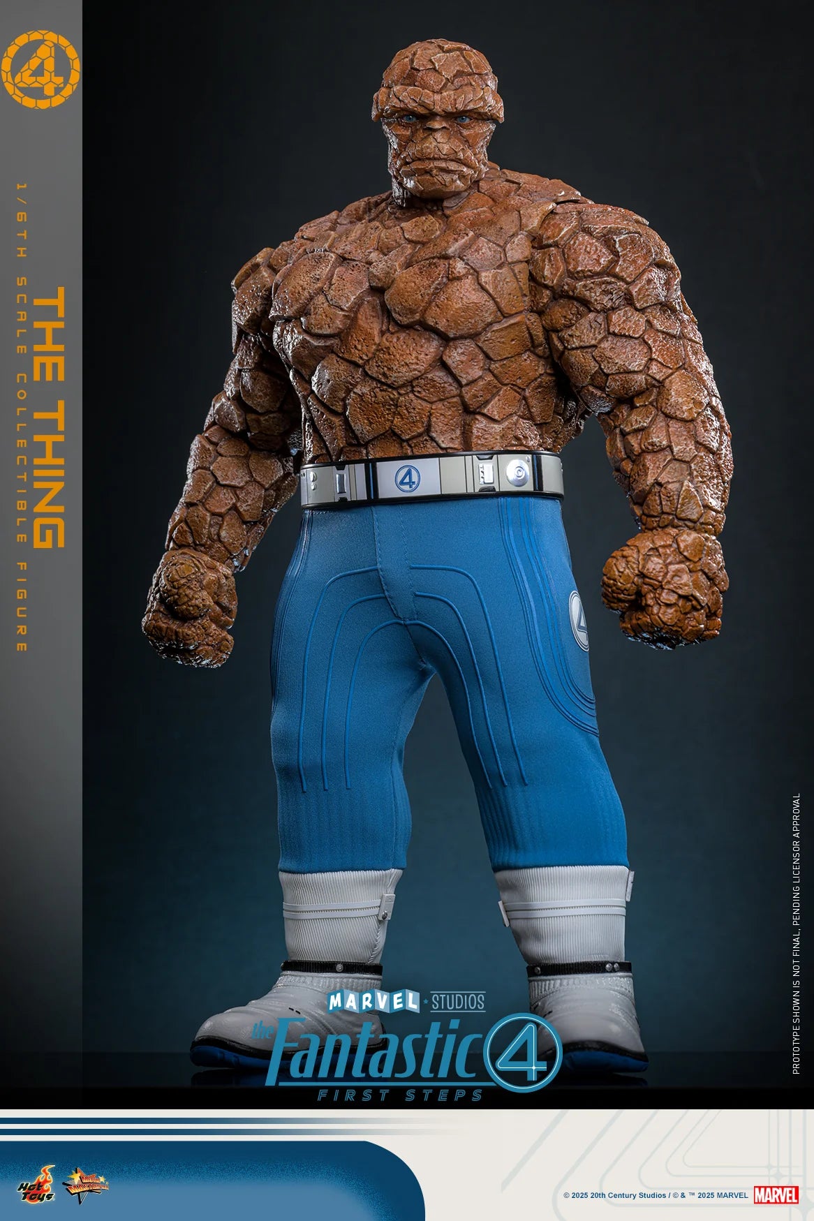 Marvel Hot Toys The Fantastic Four: First Steps The Thing (Special Edition) MMS813B Licensed Action Figure