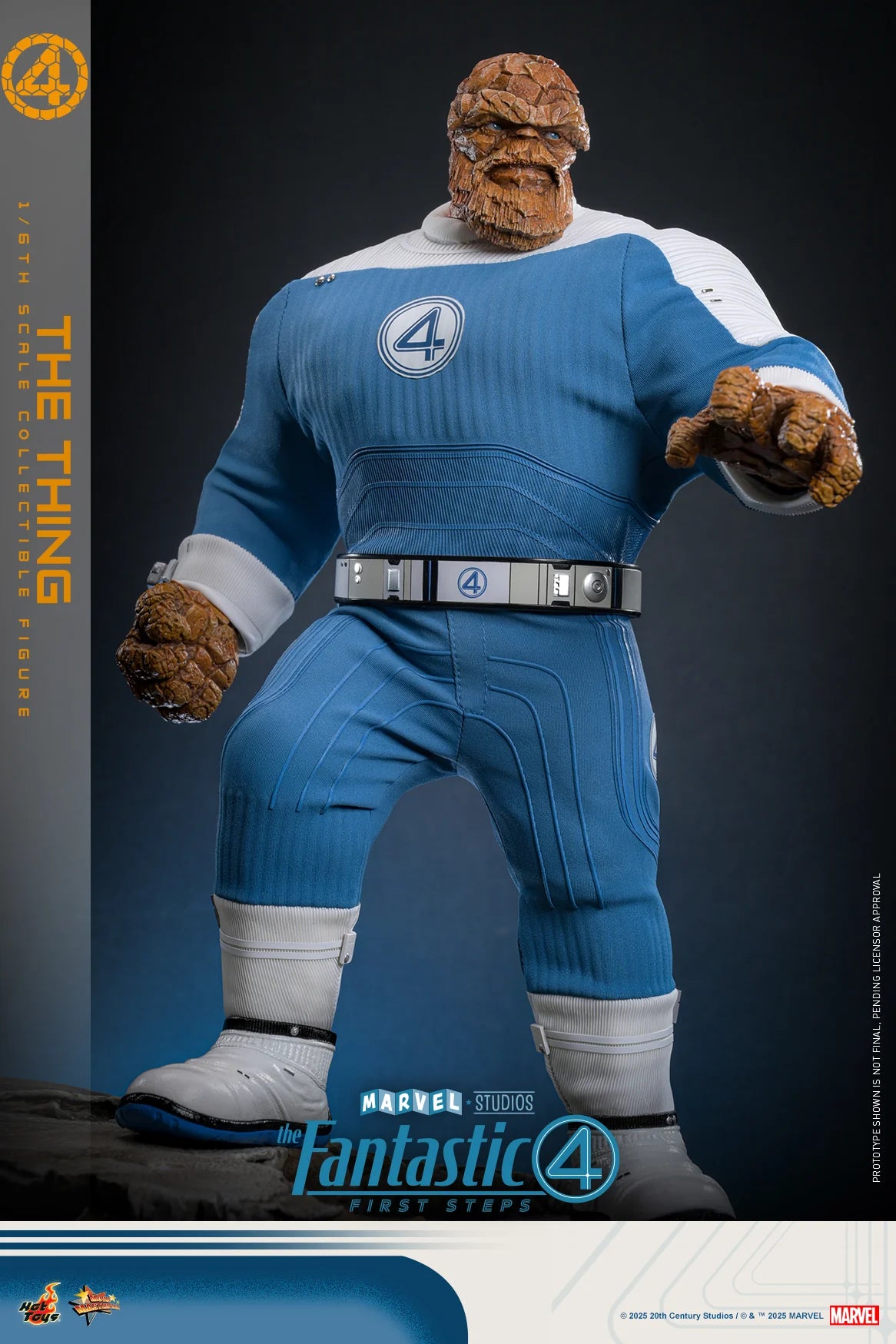Marvel Hot Toys The Fantastic Four: First Steps The Thing (Special Edition) MMS813B Licensed Action Figure