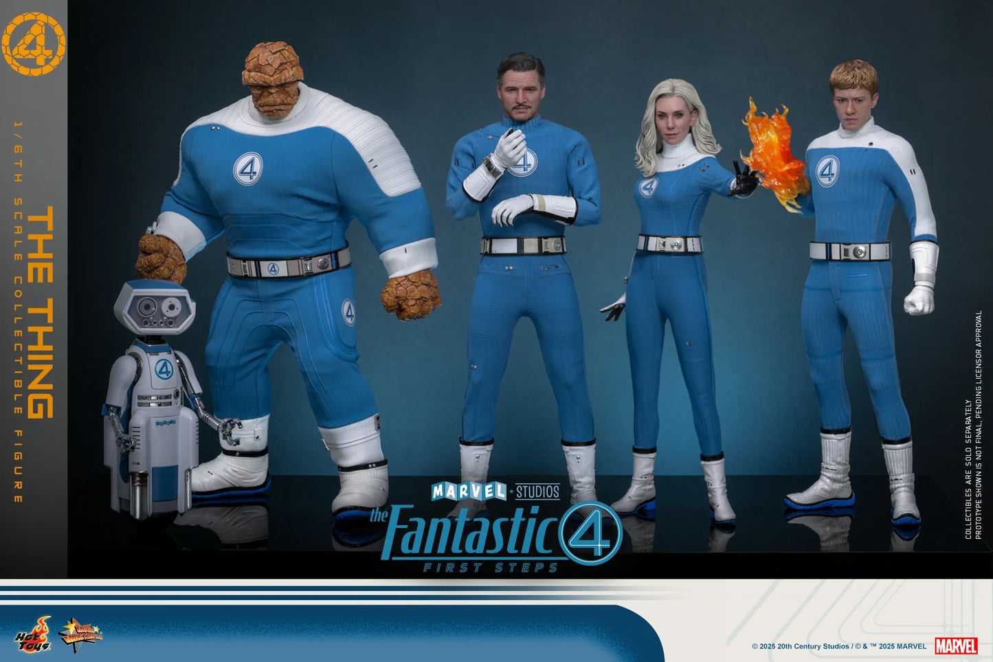 Marvel Hot Toys The Fantastic Four: First Steps The Thing (Special Edition) MMS813B Licensed Action Figure