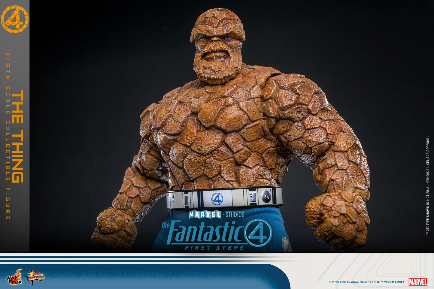 Marvel Hot Toys The Fantastic Four: First Steps The Thing (Special Edition) MMS813B Licensed Action Figure