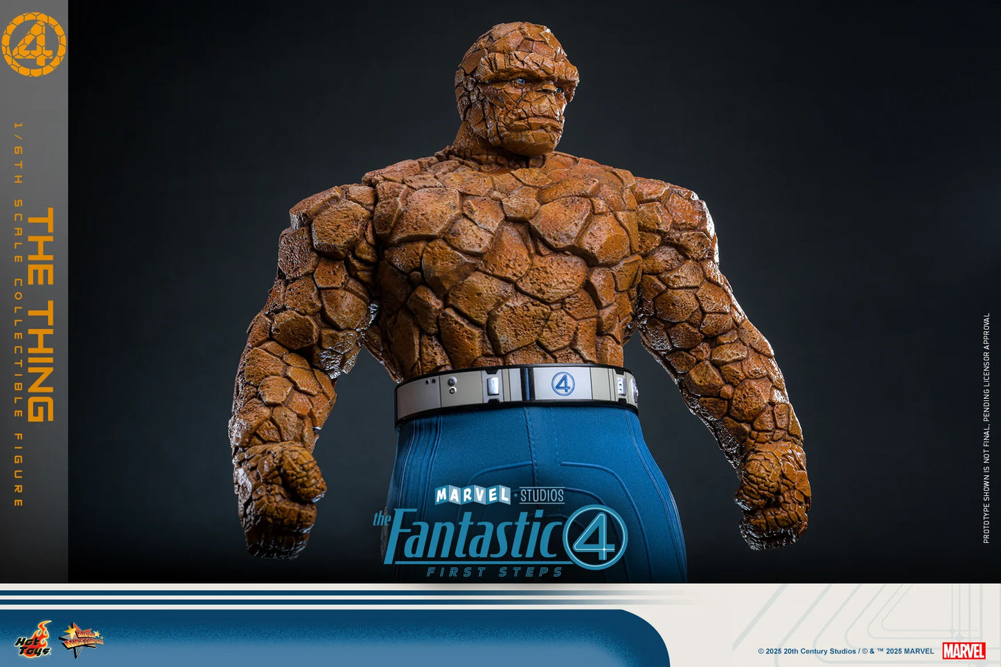 Marvel Hot Toys The Fantastic Four: First Steps The Thing (Special Edition) MMS813B Licensed Action Figure