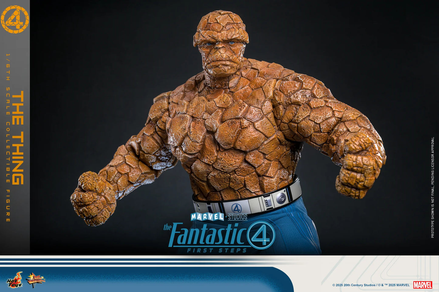 Marvel Hot Toys The Fantastic Four: First Steps The Thing (Special Edition) MMS813B Licensed Action Figure