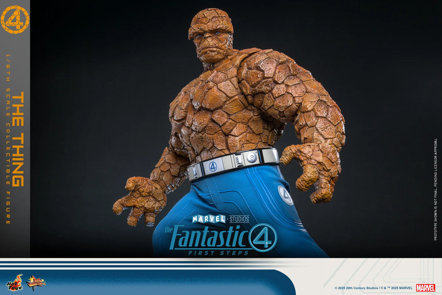 Marvel Hot Toys The Fantastic Four: First Steps The Thing (Special Edition) MMS813B Licensed Action Figure