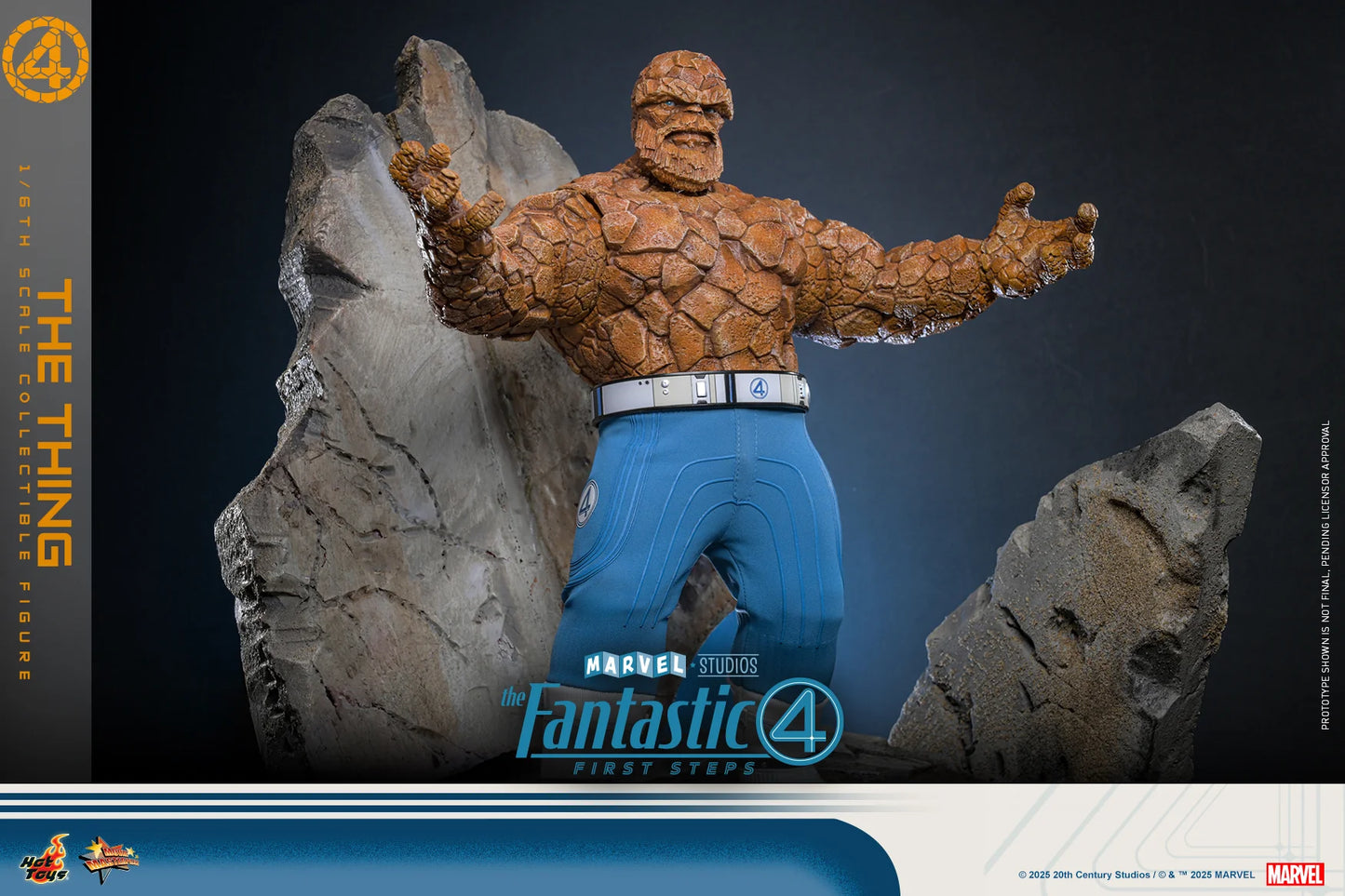 Marvel Hot Toys The Fantastic Four: First Steps The Thing (Special Edition) MMS813B Licensed Action Figure