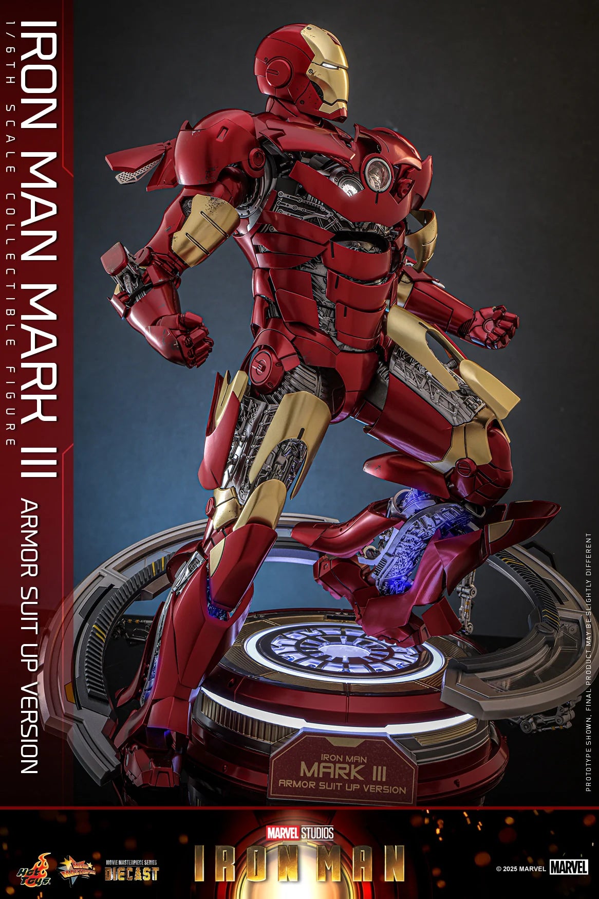 Marvel Hot Toys Ultimate Iron Man Mark III (Suit-Up Version Special Edition) MMS825D72B Licensed Action Figure