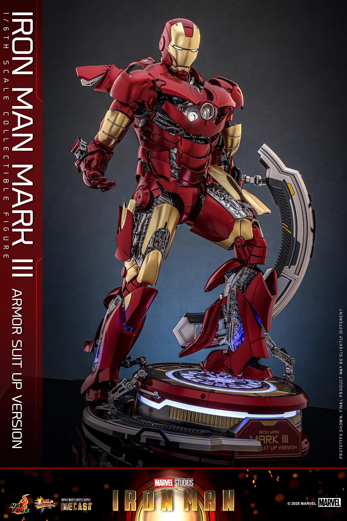 Marvel Hot Toys Ultimate Iron Man Mark III (Suit-Up Version Special Edition) MMS825D72B Licensed Action Figure