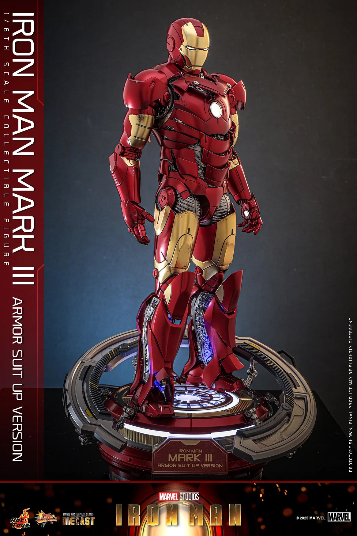 Marvel Hot Toys Ultimate Iron Man Mark III (Suit-Up Version Special Edition) MMS825D72B Licensed Action Figure