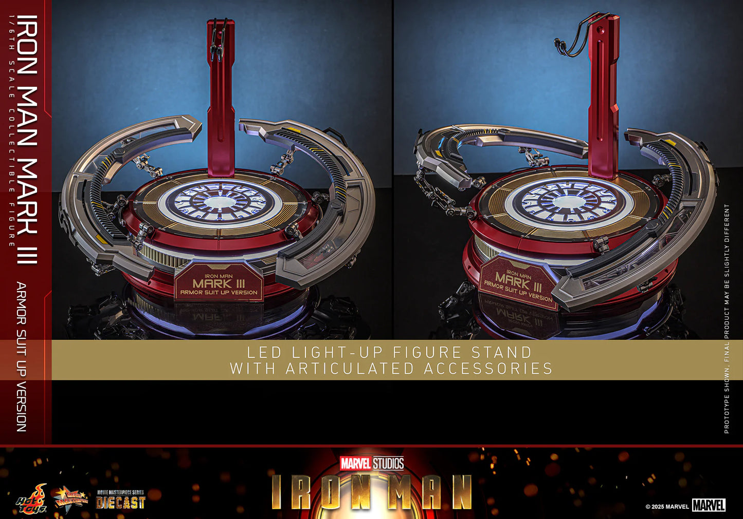 Marvel Hot Toys Ultimate Iron Man Mark III (Suit-Up Version Special Edition) MMS825D72B Licensed Action Figure