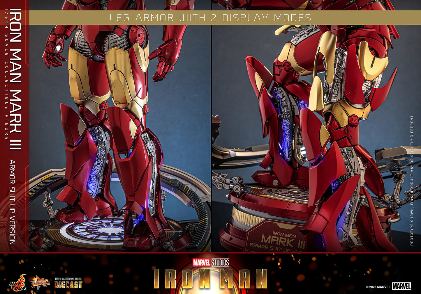 Marvel Hot Toys Ultimate Iron Man Mark III (Suit-Up Version Special Edition) MMS825D72B Licensed Action Figure