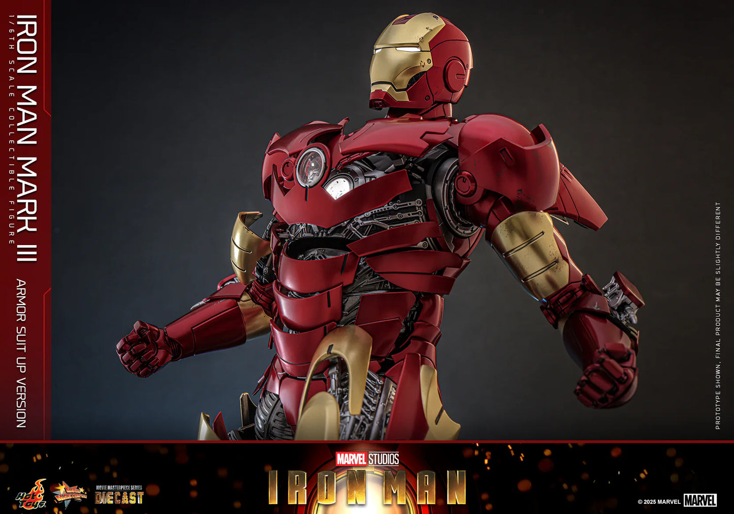 Marvel Hot Toys Ultimate Iron Man Mark III (Suit-Up Version Special Edition) MMS825D72B Licensed Action Figure