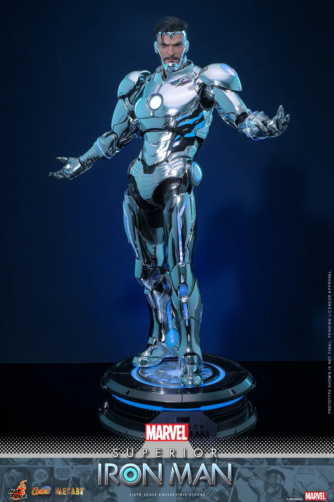 Marvel Hot Toys Ultimate Iron Man Tony Stark (Special Edition) CMS026D73B Licensed Action Figure