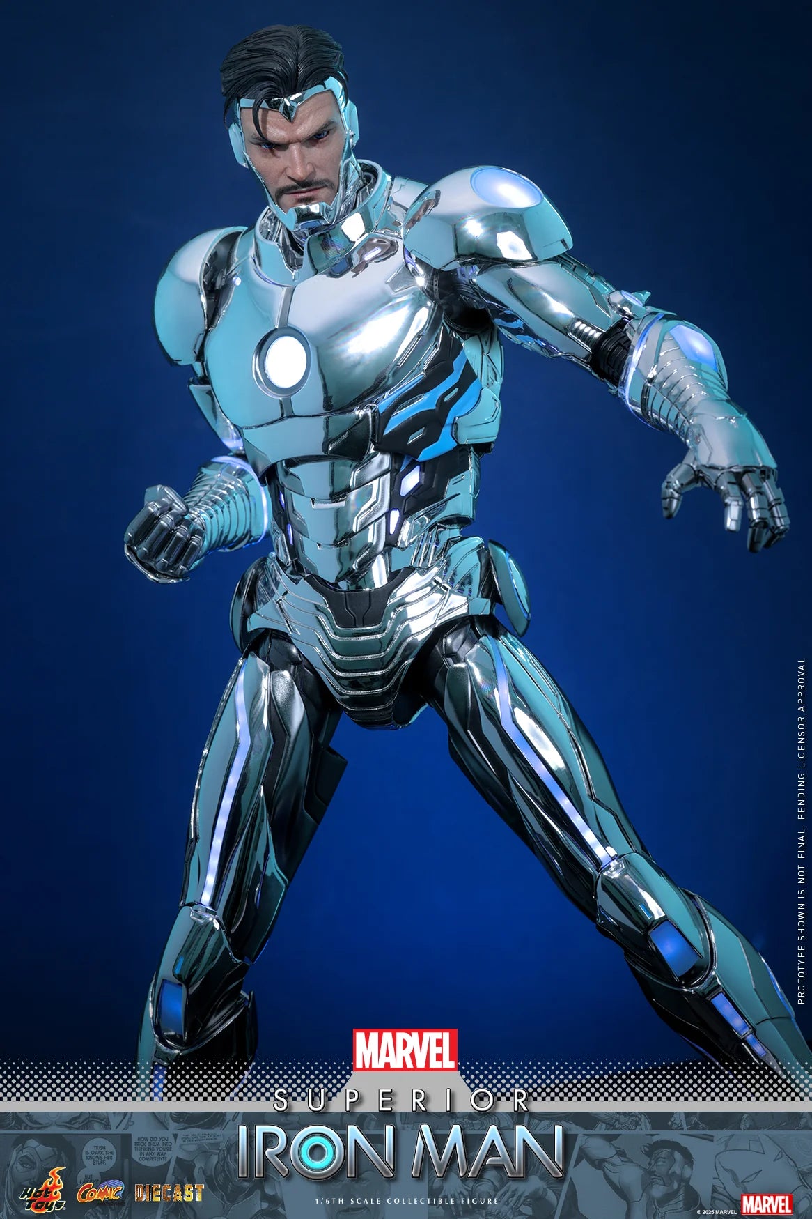 Marvel Hot Toys Ultimate Iron Man Tony Stark (Special Edition) CMS026D73B Licensed Action Figure