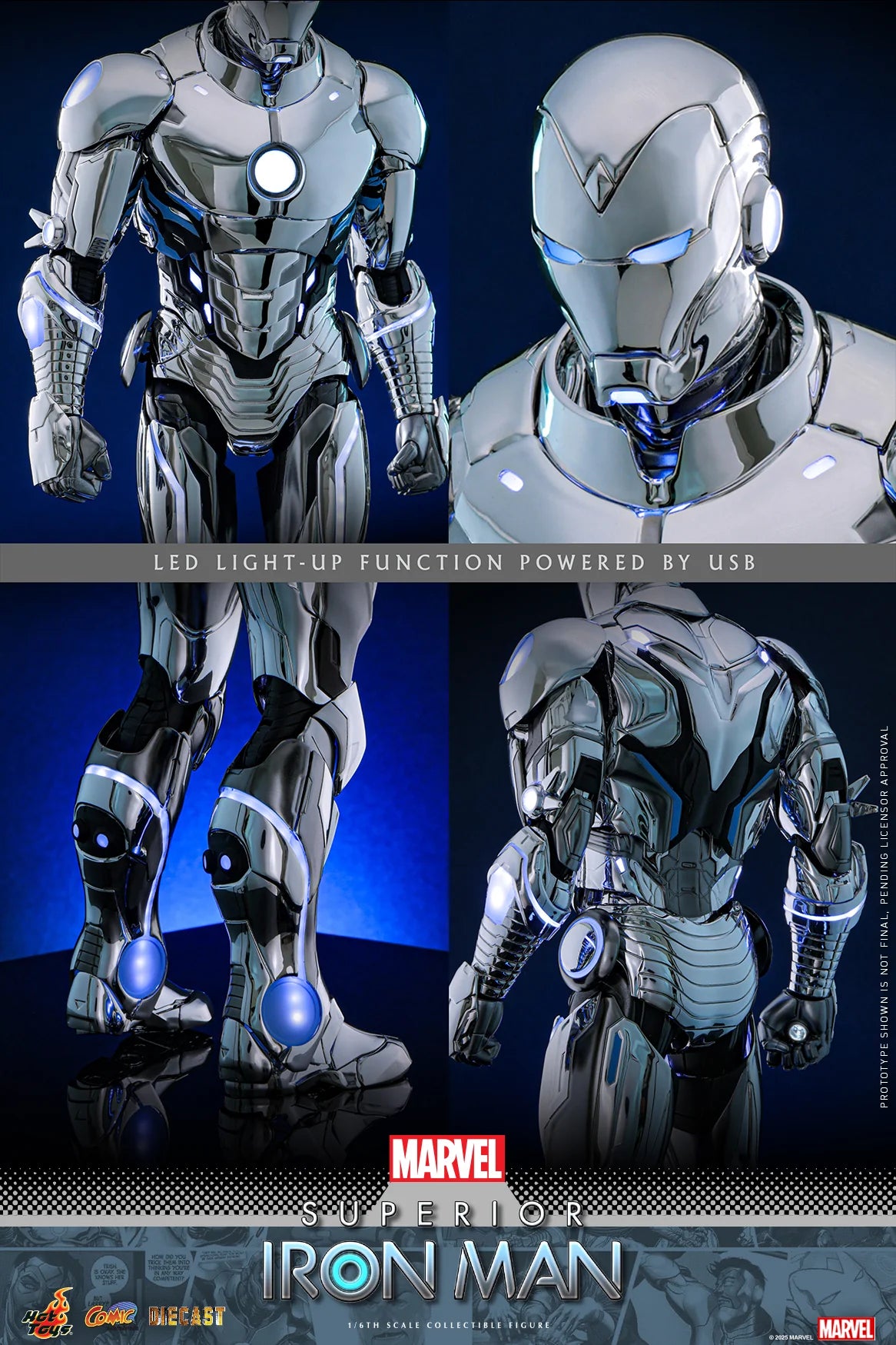 Marvel Hot Toys Ultimate Iron Man Tony Stark (Special Edition) CMS026D73B Licensed Action Figure