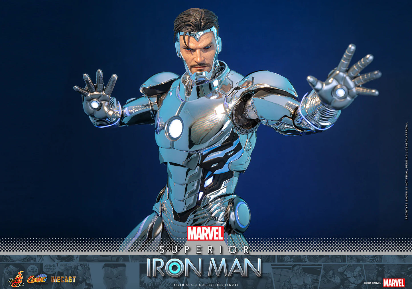 Marvel Hot Toys Ultimate Iron Man Tony Stark (Special Edition) CMS026D73B Licensed Action Figure
