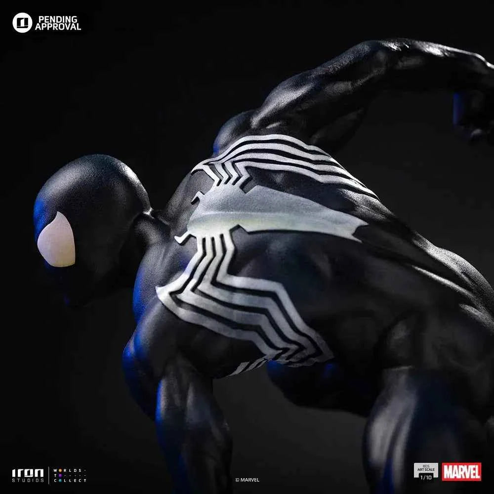 Marvel Iron Studio Spider Man Black Costume Series 7 Art Scale 1/10 Licensed Resin Statue