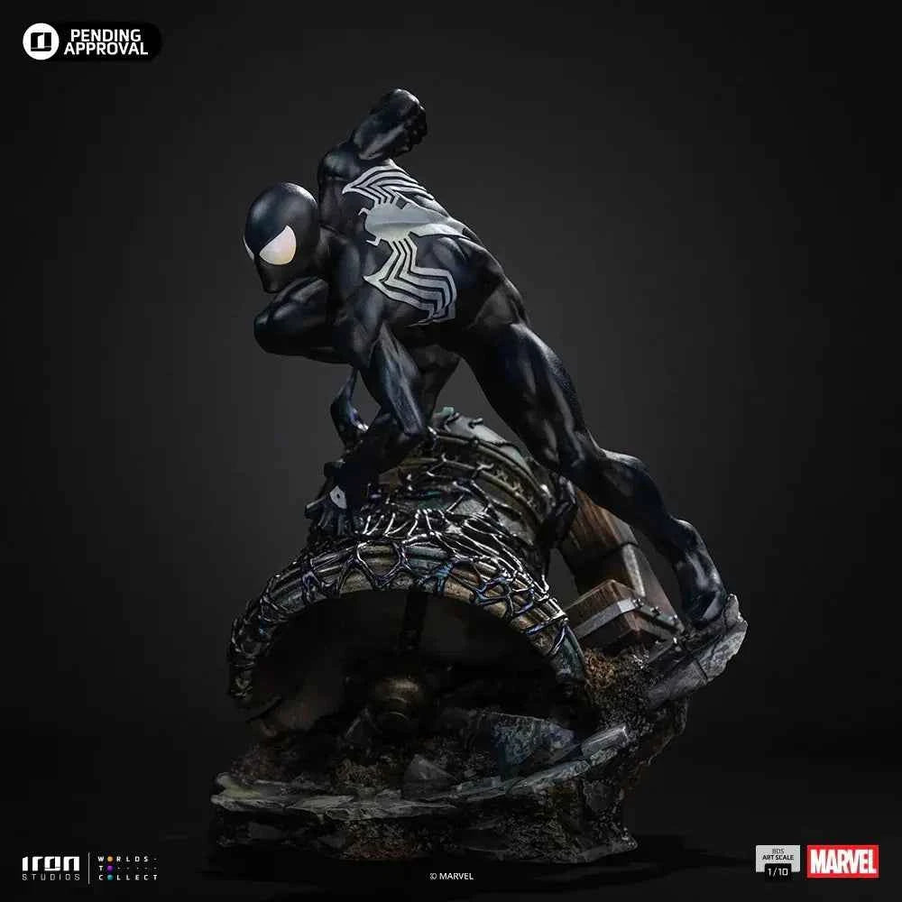 Marvel Iron Studio Spider Man Black Costume Series 7 Art Scale 1/10 Licensed Resin Statue