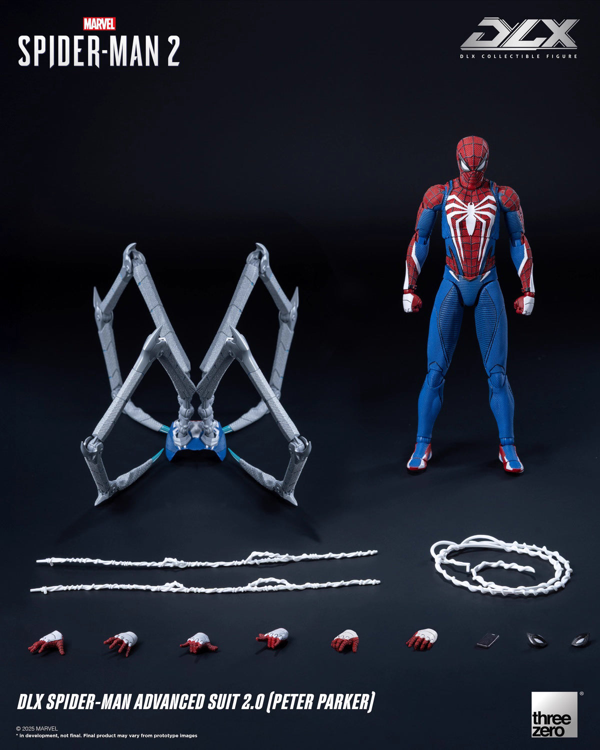 Marvel Threezero DLX Series Spider-Man Upgraded Suit 2.0 3Z09360C0 Licensed Action Figure