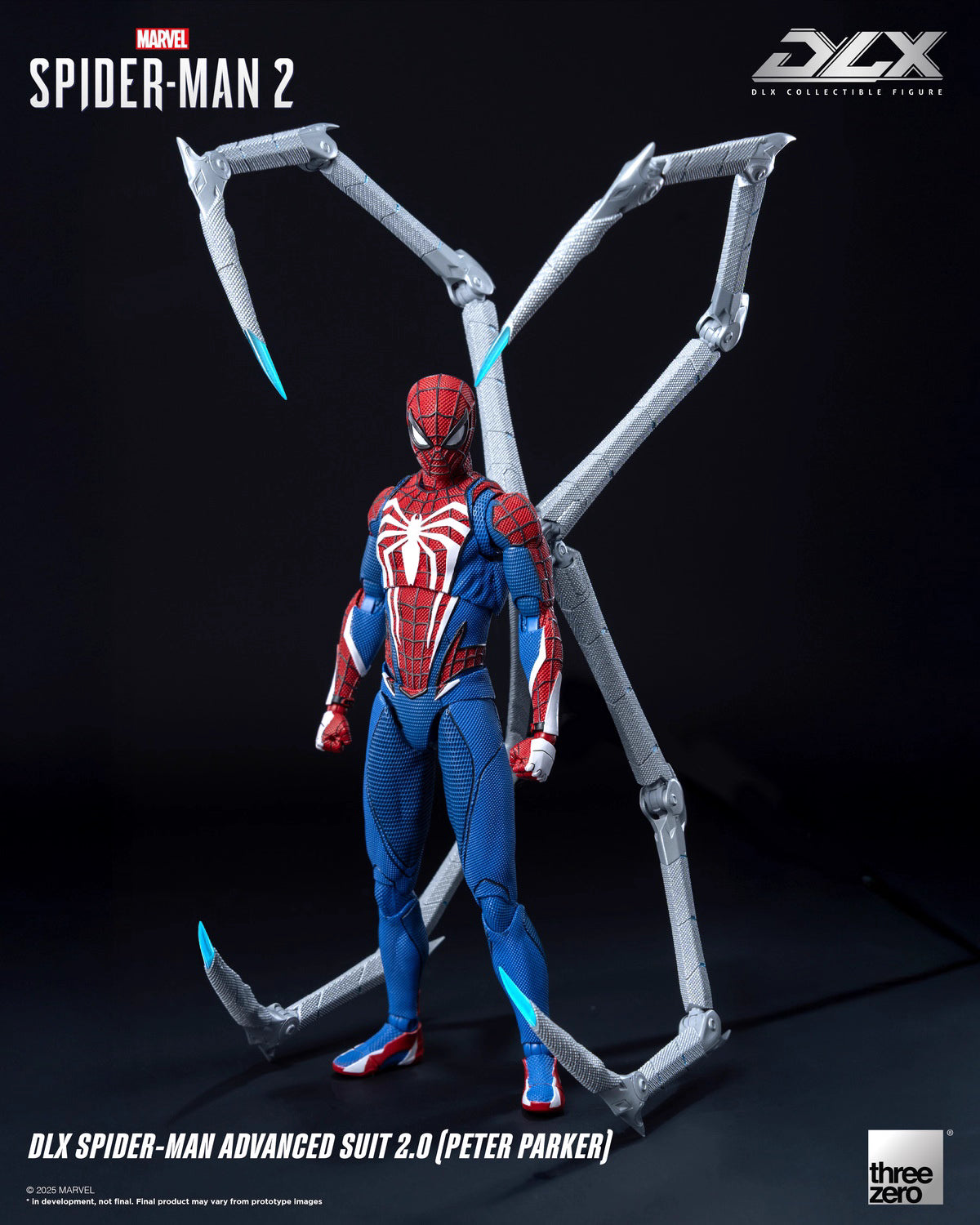 Marvel Threezero DLX Series Spider-Man Upgraded Suit 2.0 3Z09360C0 Licensed Action Figure