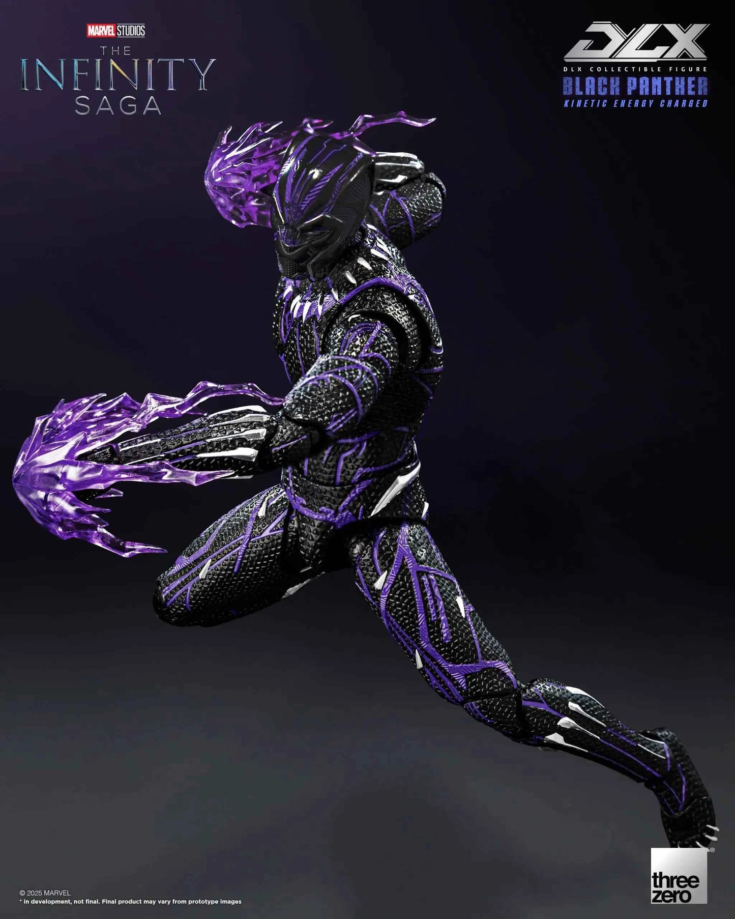 Marvel Threezero The Infinity Saga DLX Black Panther Kinetic Energy Recharge 3Z08210C0 Licensed Action Figure