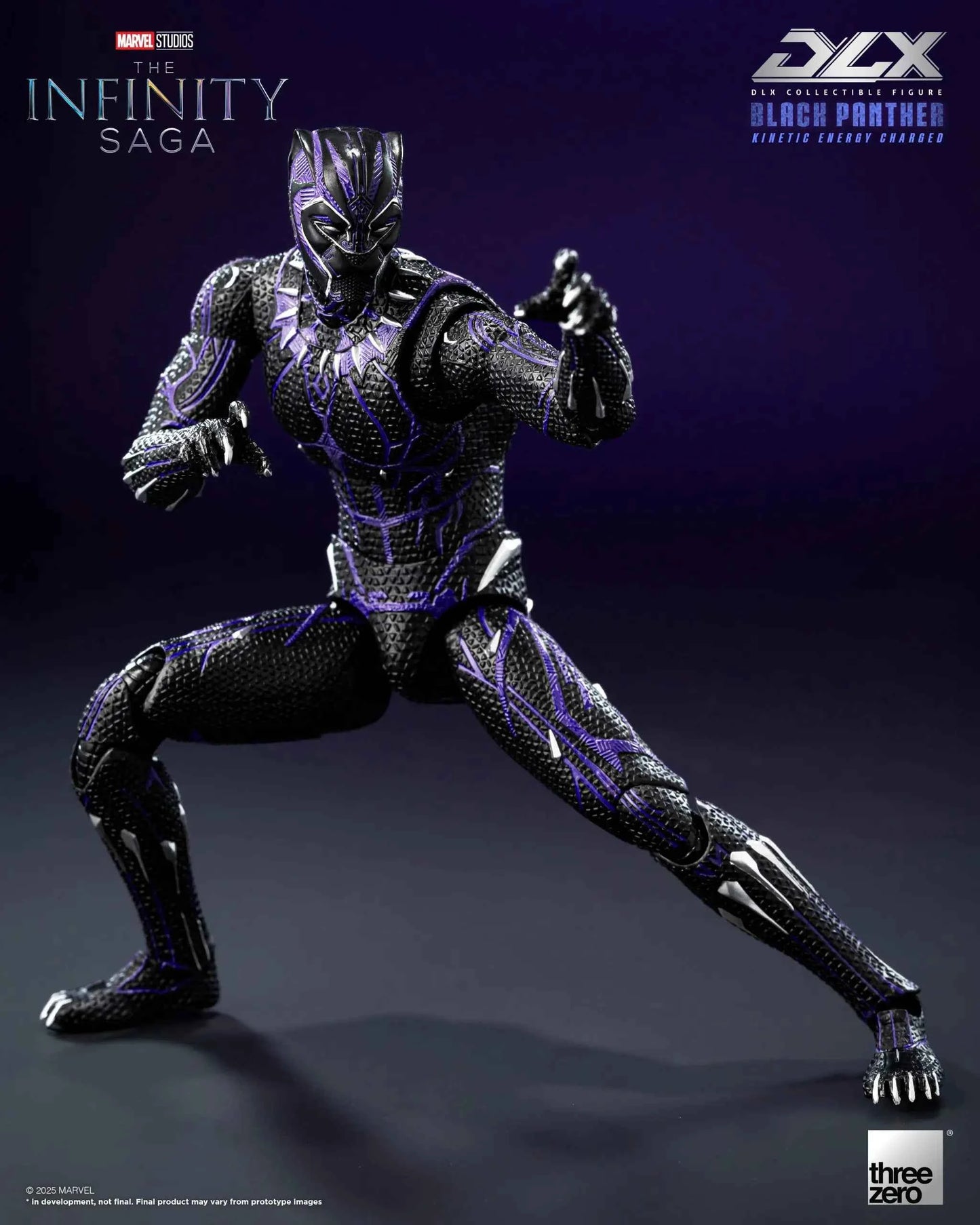 Marvel Threezero The Infinity Saga DLX Black Panther Kinetic Energy Recharge 3Z08210C0 Licensed Action Figure