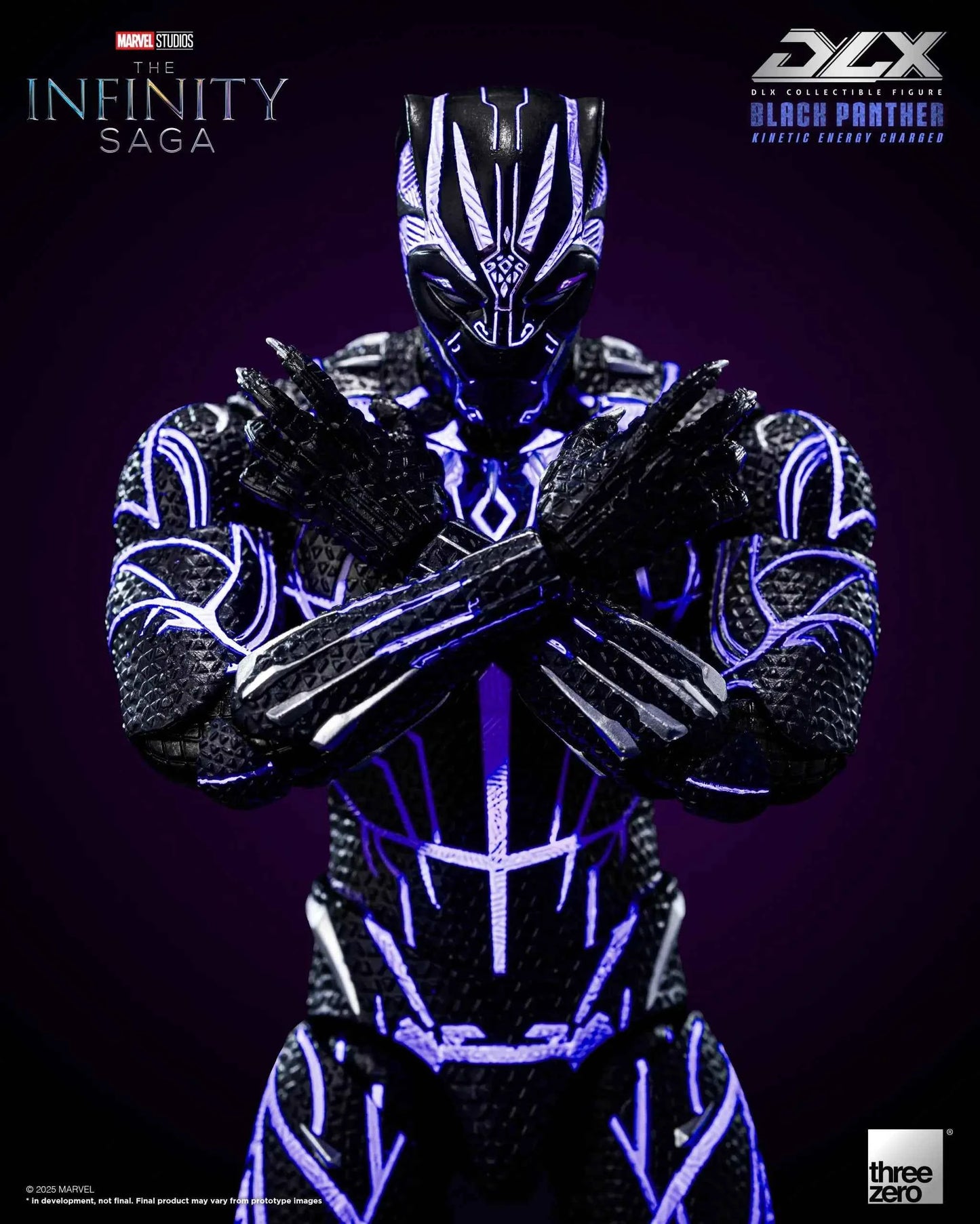 Marvel Threezero The Infinity Saga DLX Black Panther Kinetic Energy Recharge 3Z08210C0 Licensed Action Figure