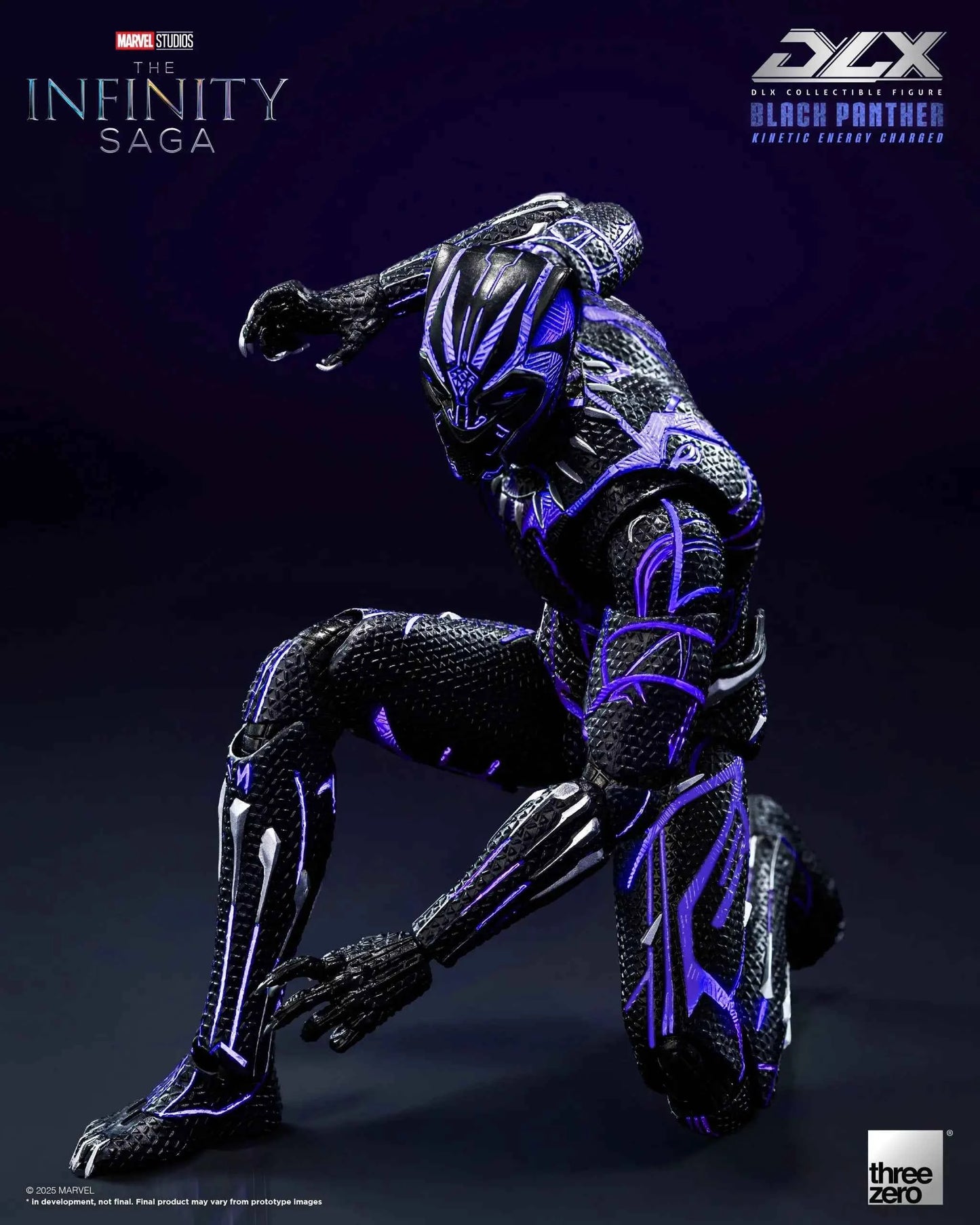 Marvel Threezero The Infinity Saga DLX Black Panther Kinetic Energy Recharge 3Z08210C0 Licensed Action Figure
