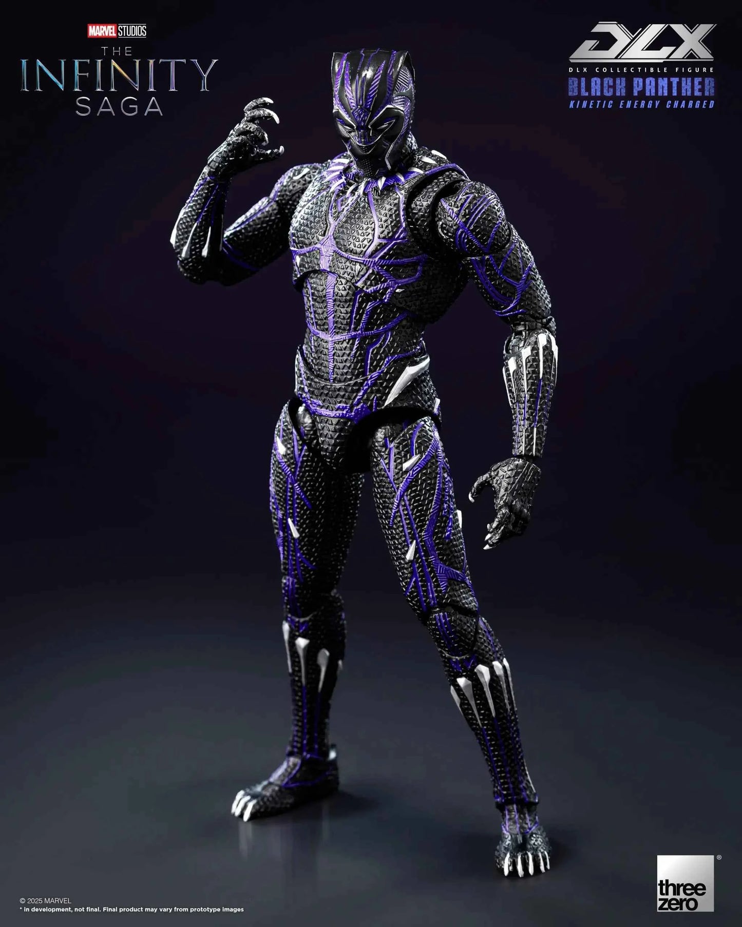 Marvel Threezero The Infinity Saga DLX Black Panther Kinetic Energy Recharge 3Z08210C0 Licensed Action Figure