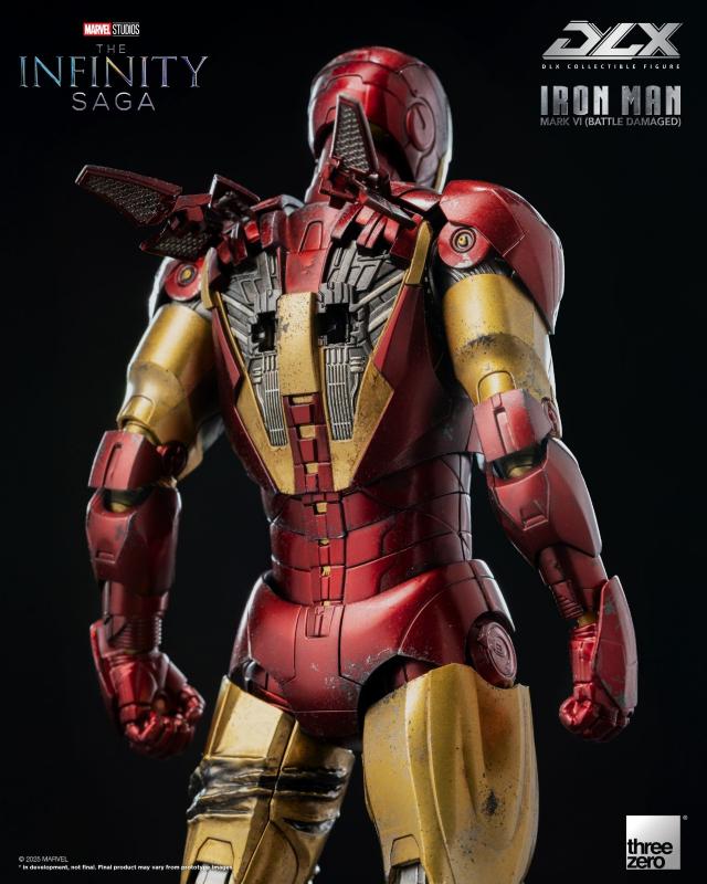 Marvel Threezero The Infinity Saga DLX Iron Man Mark 6 Battle Damaged Version 3Z09180C0 Licensed Action Figure