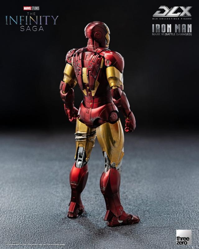 Marvel Threezero The Infinity Saga DLX Iron Man Mark 6 Battle Damaged Version 3Z09180C0 Licensed Action Figure