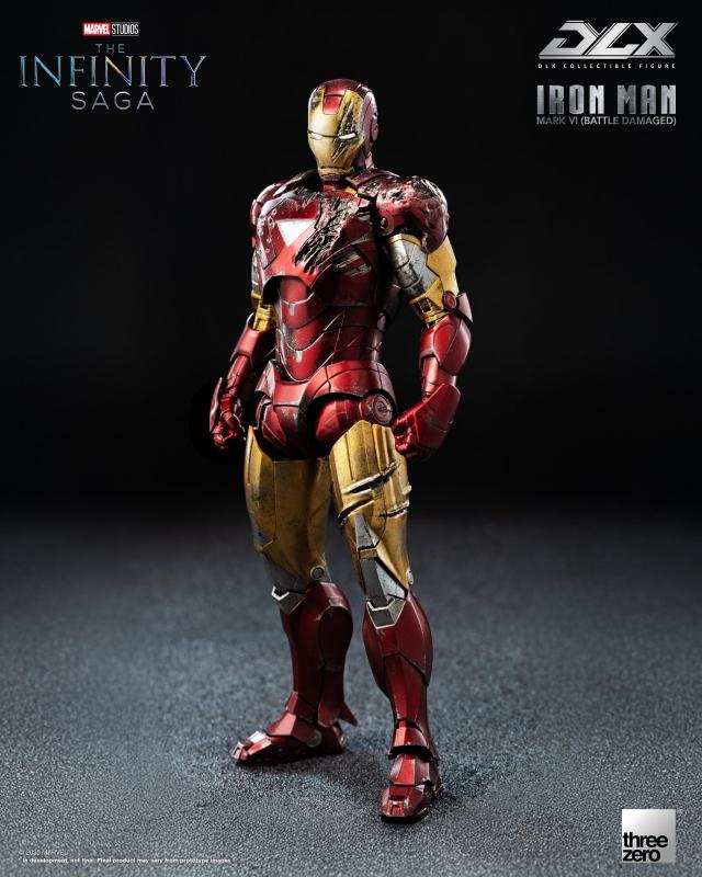 Marvel Threezero The Infinity Saga DLX Iron Man Mark 6 Battle Damaged Version 3Z09180C0 Licensed Action Figure