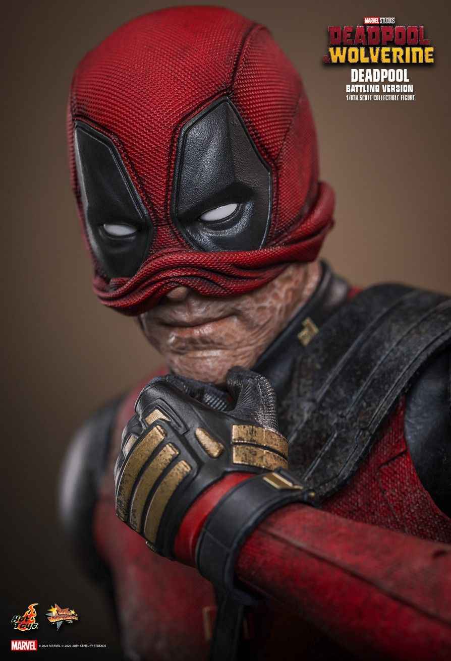 Marvel ~ Hot Toys ~ Deadpool (Battling Version) MMS782 Deadpool & Wolverine ~ Licensed Action Figure - Santoryu Resins Collectors