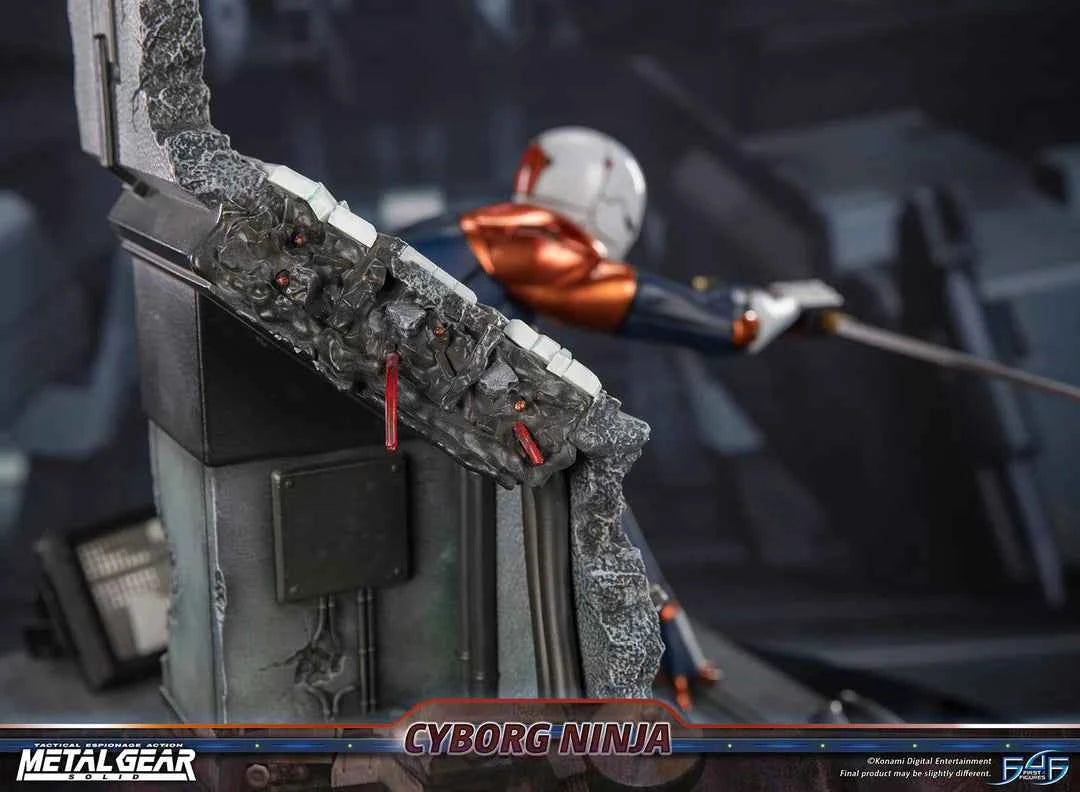 Metal Gear Solid First 4 Figures Cyborg Ninja Gray Fox MGSCNST Licensed Resin Statue