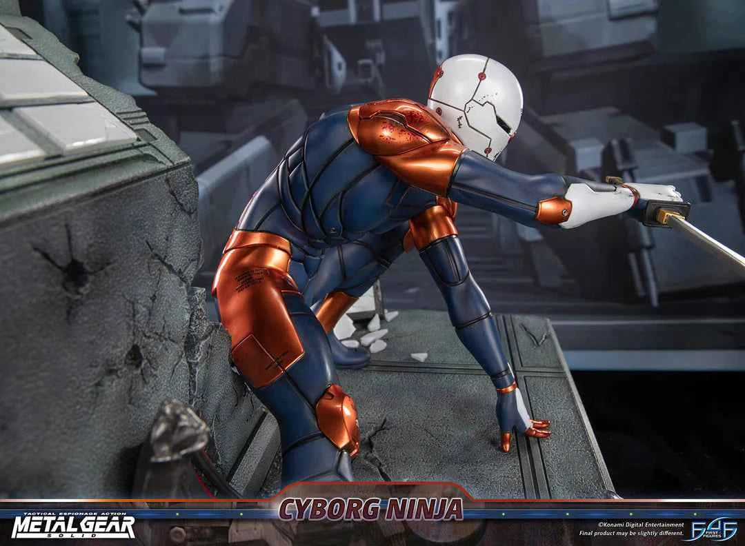 Metal Gear Solid First 4 Figures Cyborg Ninja Gray Fox MGSCNST Licensed Resin Statue