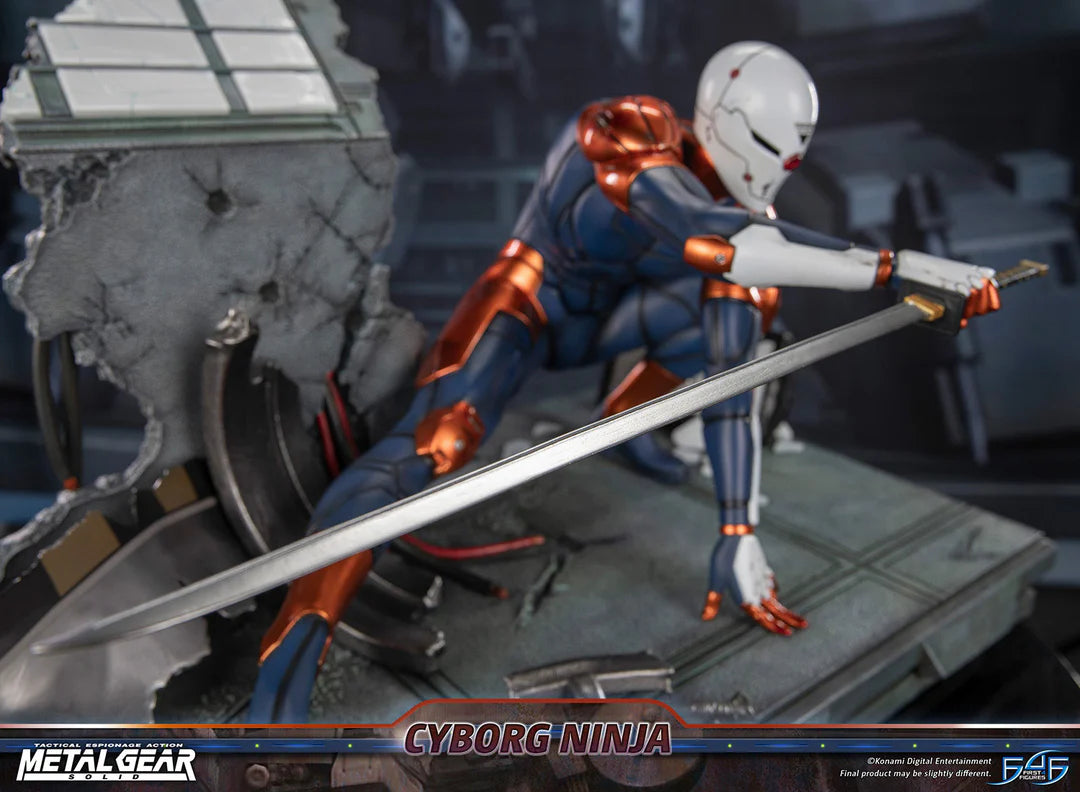 Metal Gear Solid First 4 Figures Cyborg Ninja Gray Fox MGSCNST Licensed Resin Statue
