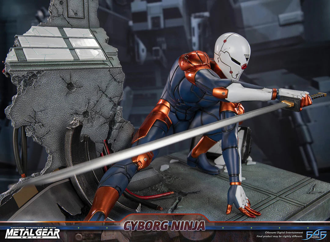 Metal Gear Solid First 4 Figures Cyborg Ninja Gray Fox MGSCNST Licensed Resin Statue
