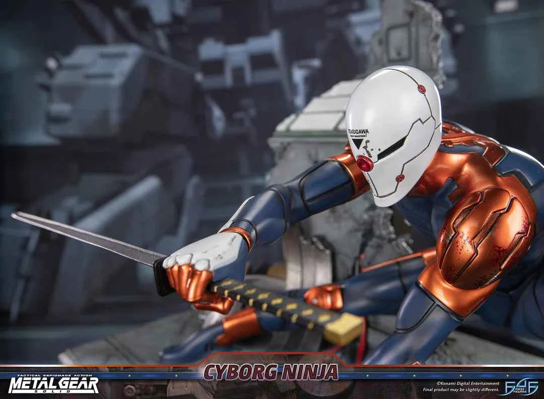 Metal Gear Solid First 4 Figures Cyborg Ninja Gray Fox MGSCNST Licensed Resin Statue