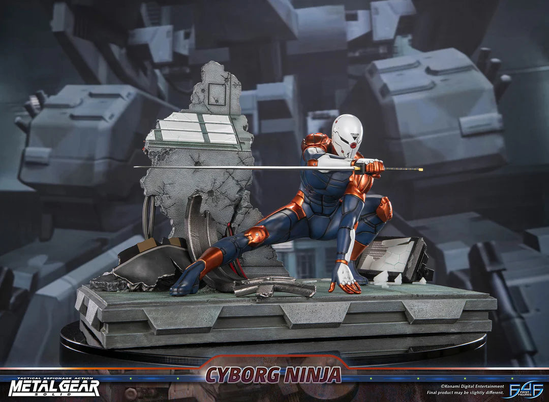 Metal Gear Solid First 4 Figures Cyborg Ninja Gray Fox MGSCNST Licensed Resin Statue