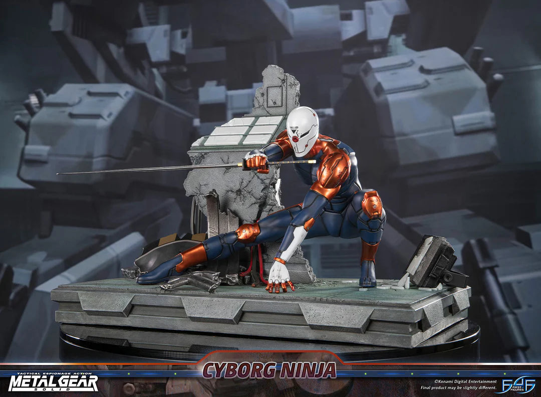 Metal Gear Solid First 4 Figures Cyborg Ninja Gray Fox MGSCNST Licensed Resin Statue