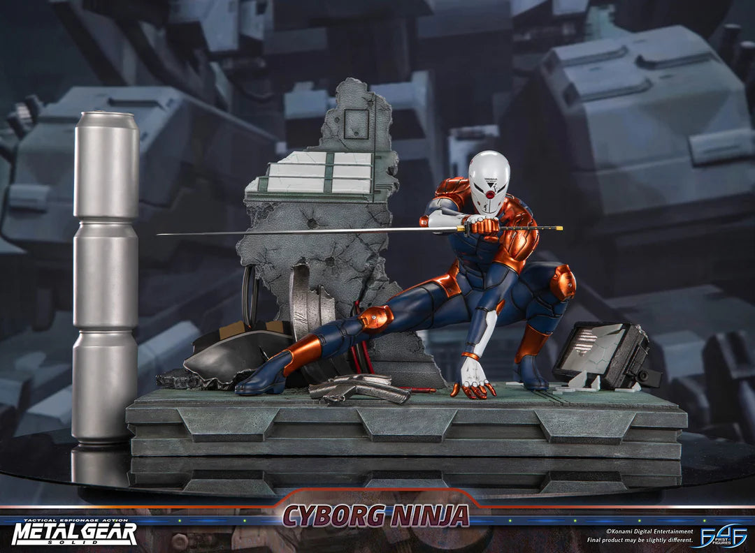 Metal Gear Solid First 4 Figures Cyborg Ninja Gray Fox MGSCNST Licensed Resin Statue