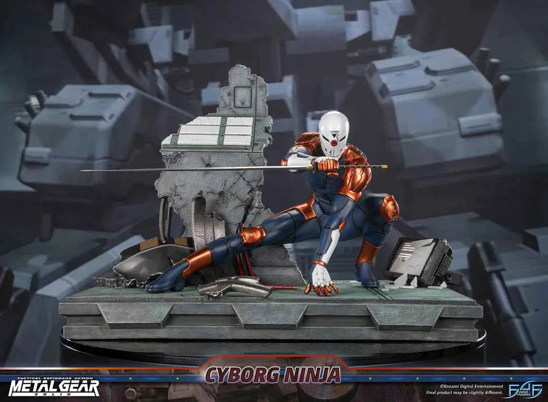 Metal Gear Solid First 4 Figures Cyborg Ninja Gray Fox MGSCNST Licensed Resin Statue