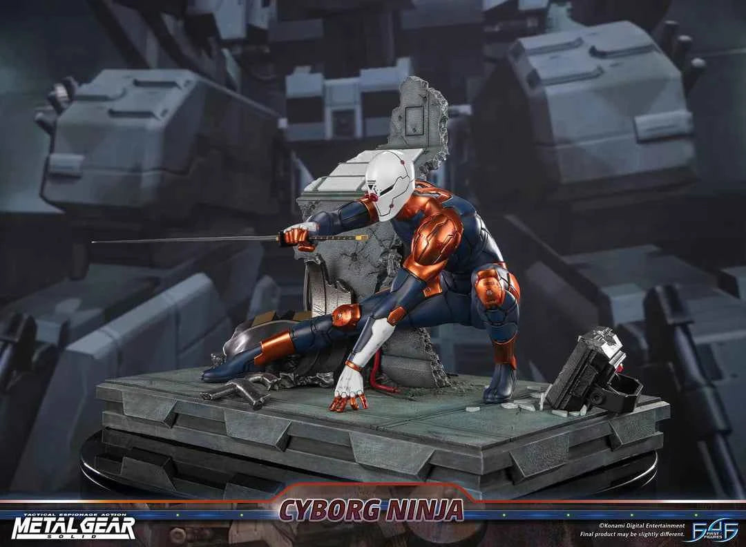 Metal Gear Solid First 4 Figures Cyborg Ninja Gray Fox MGSCNST Licensed Resin Statue