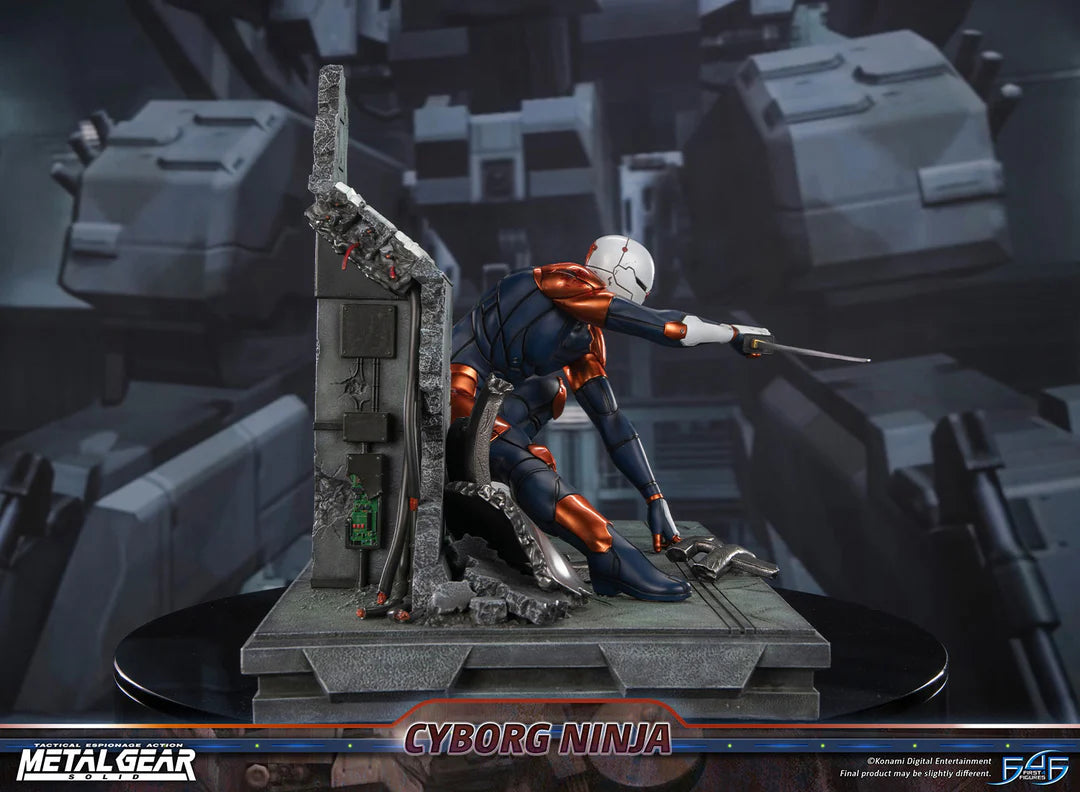 Metal Gear Solid First 4 Figures Cyborg Ninja Gray Fox MGSCNST Licensed Resin Statue